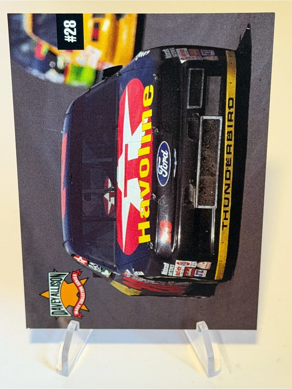 Havoline Black Racing Car Trading Card - Kids Toys Trading Cards